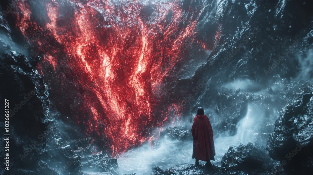 Fototapeta premium person in the water