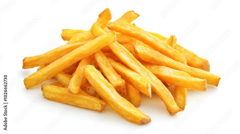 Sweet potato or yam fries isolated. Sweet potato or yam fries isolated.