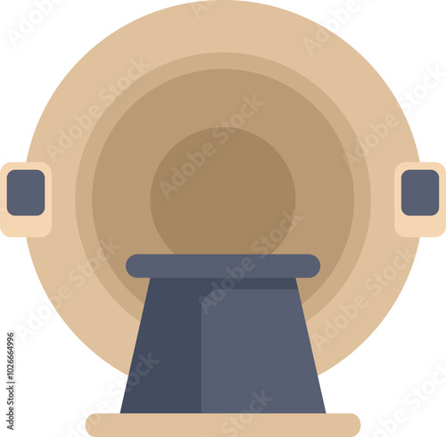 Magnetic resonance imaging scanner creating cross section image of human body