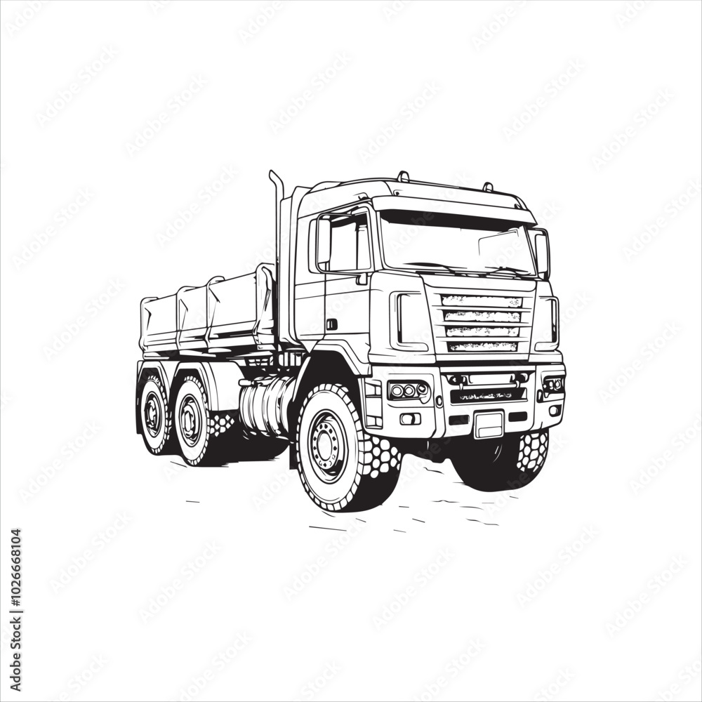 truck isolated on white background truck isolated on white background