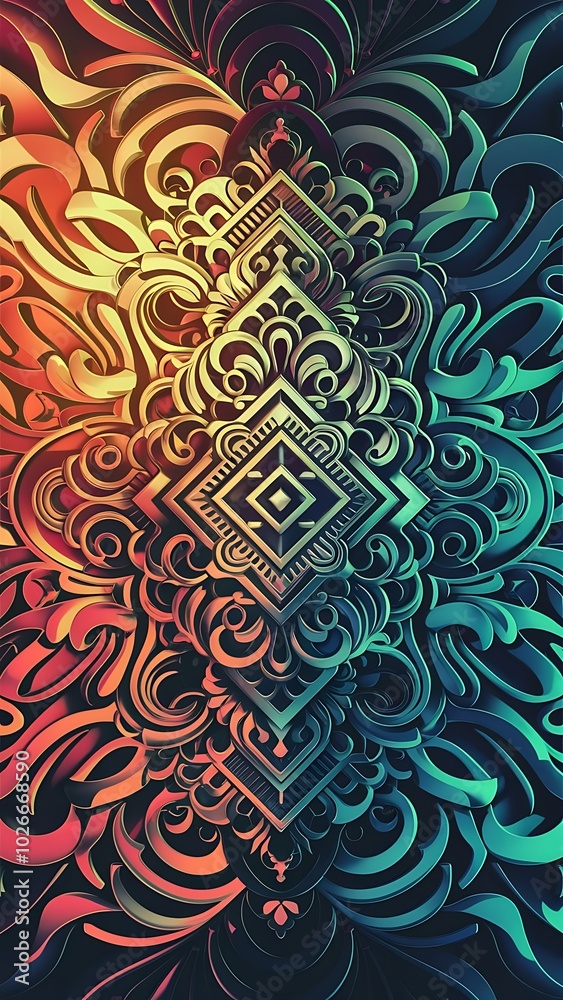 Obraz premium Vector ornamental item background