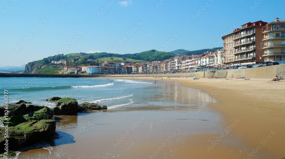 Beaches Azkorri or Gorrondatxe, Getxo, Biscay Beaches Azkorri or Gorrondatxe, Getxo, Biscay