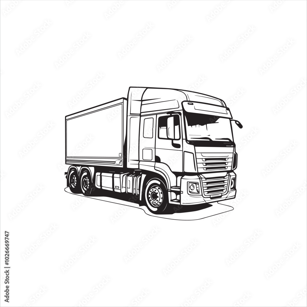truck isolated on white background truck isolated on white background