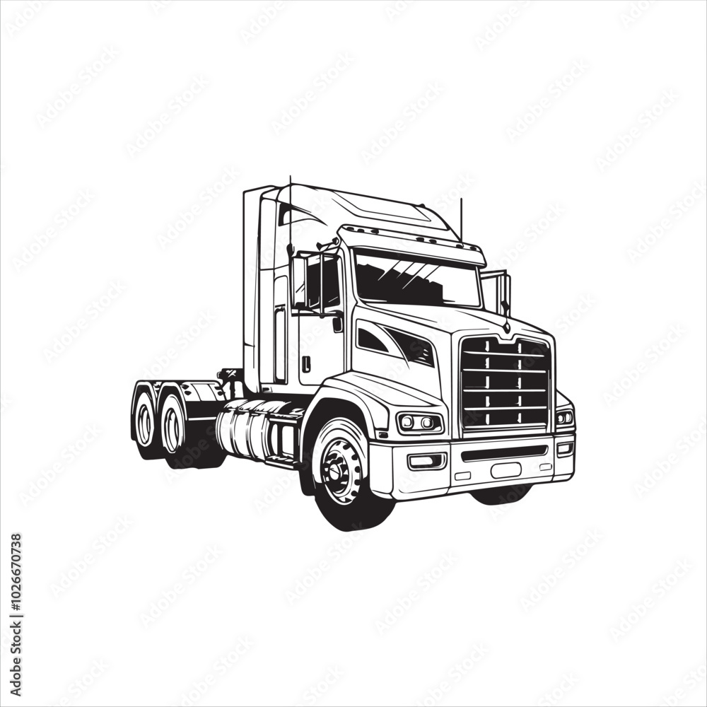 truck isolated on white background truck isolated on white background