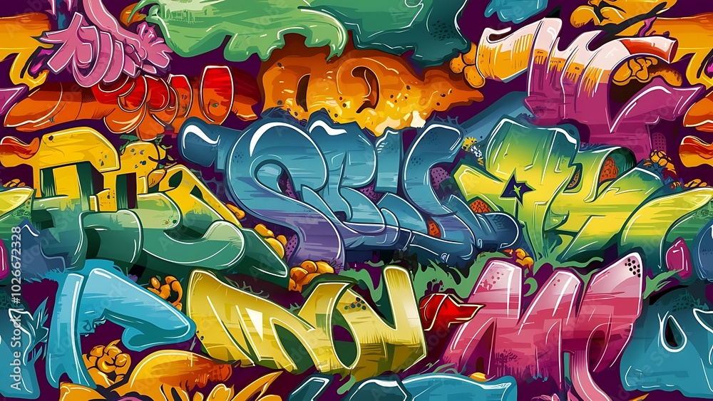 Fototapeta premium graffiti on the wall