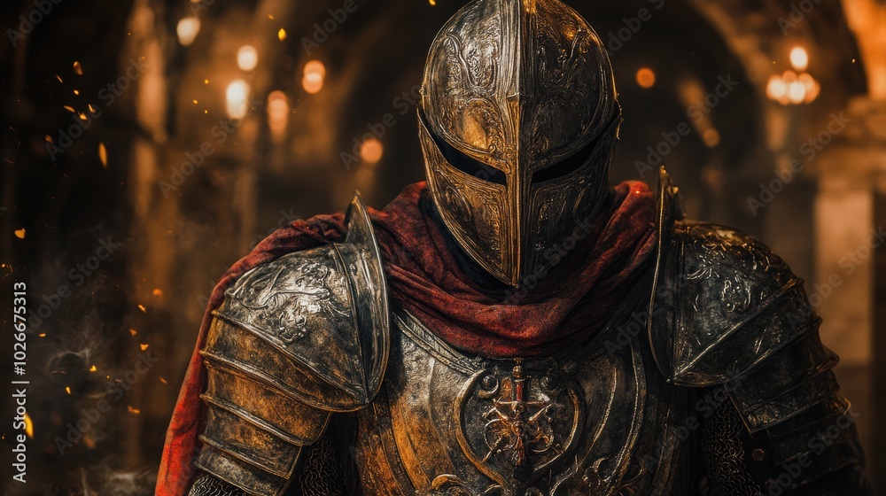 Dynamic Fantasy Knight Character Portrait Dynamic Fantasy Knight Character Portrait