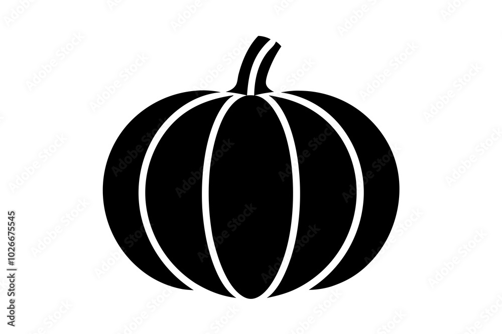 Simple pumpkin icon vector, pumpkin sign Simple pumpkin icon vector, pumpkin sign