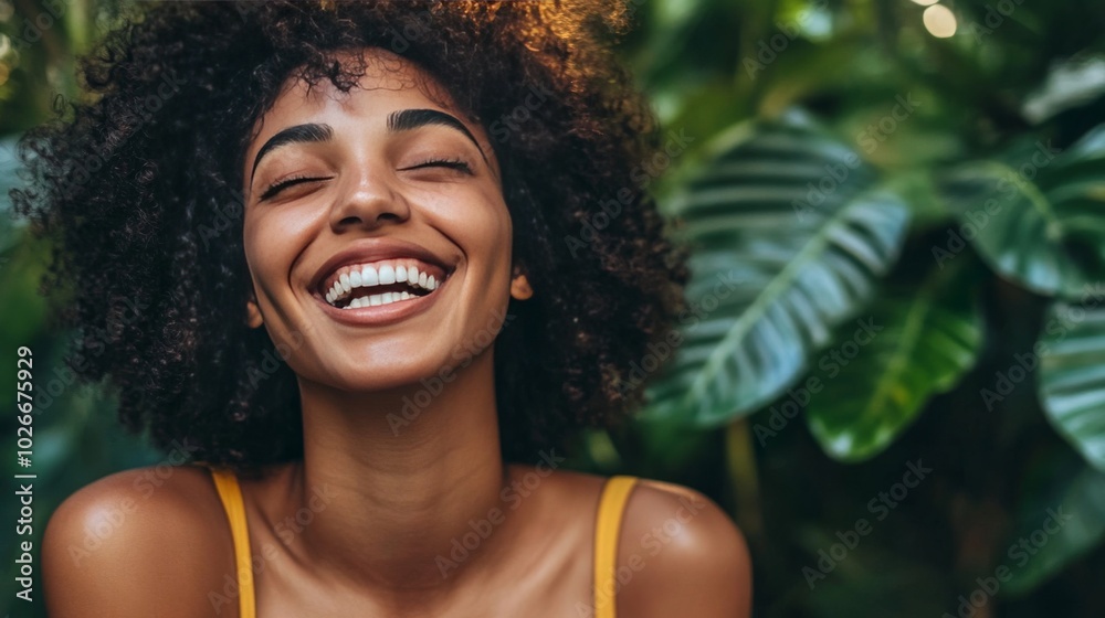 Smiling woman's image Smiling woman's image