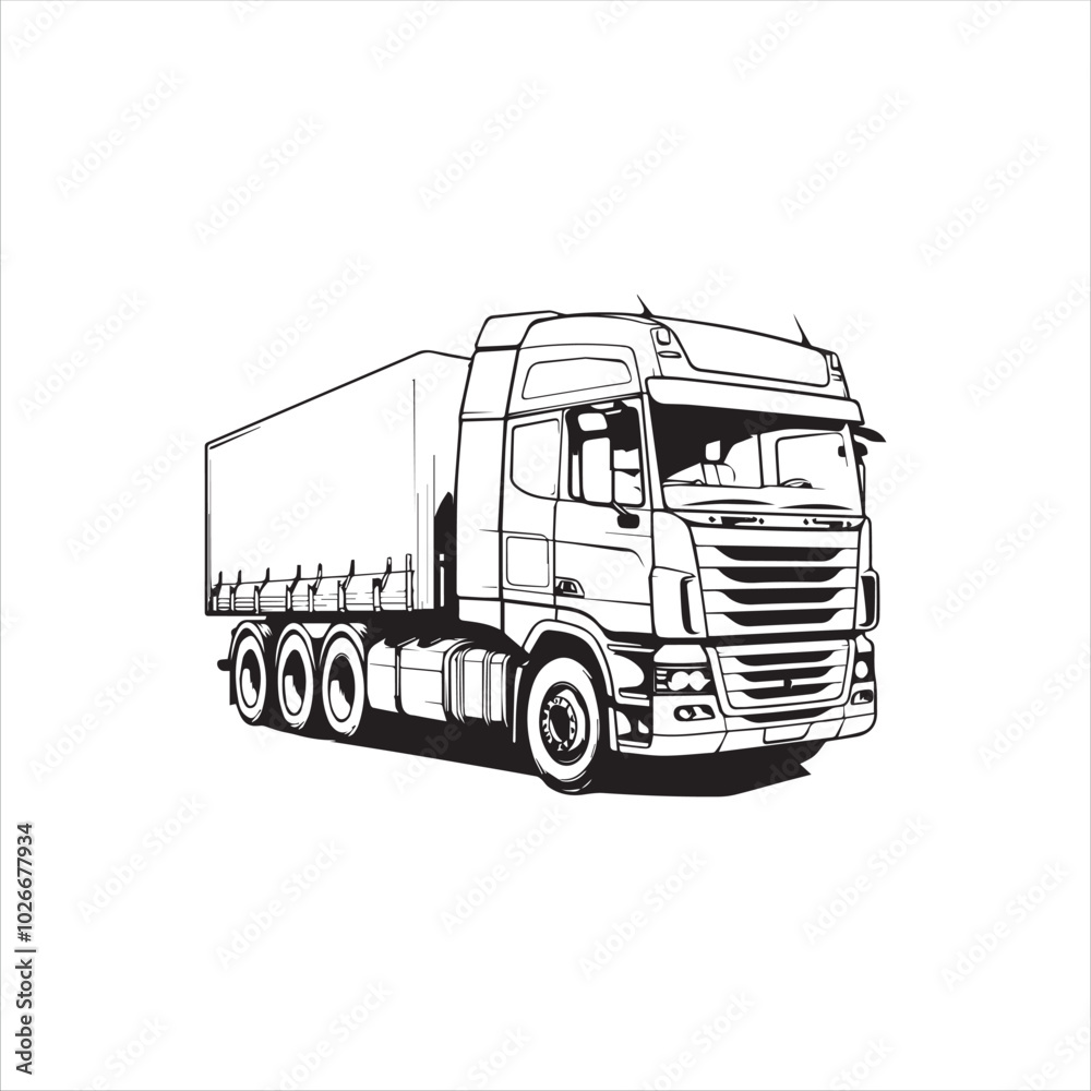 truck isolated on white truck isolated on white