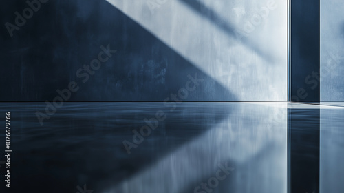 Luxury Reflective Surfaces with Dark Tones and Warm Light for Elegant Product Display