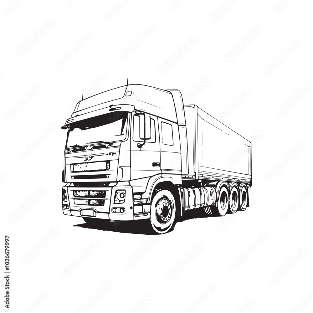 truck isolated on white truck isolated on white