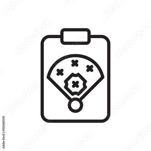 baseball outline icons