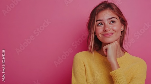 Casual-clad woman poses, smiling.