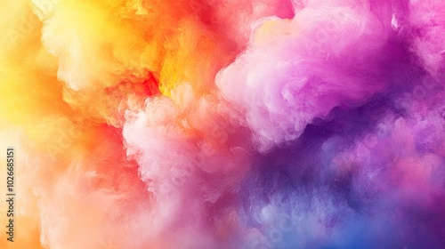 Swirled smoke background with a gradient of colors. Illustration for banner, poster, cover, brochure or presentation.