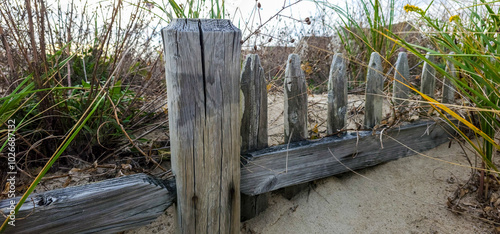 fence on the beach
