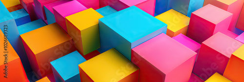 Bold Color Blocks: A dynamic, color-blocked background in primary colors, ideal for a family-friendly game show.