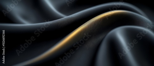 wavy design at center, golden stripe therein