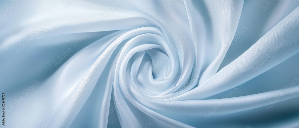 Obraz premium A close-up of a light blue fabric with a thin design in its center