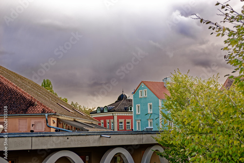 Autumn in the Bavarian town of Neustadt an der Aisch photo