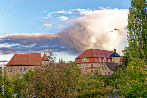 Autumn in the Bavarian town of Neustadt an der Aisch photo