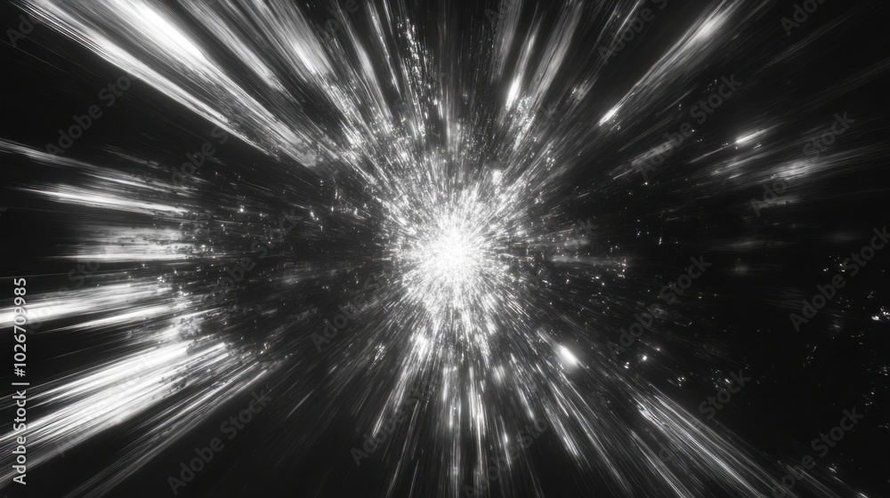 Light beams bursting outward from a central point, with soft edges creating a sense of motion. Light beams bursting outward from a central point, with soft edges creating a sense of motion.