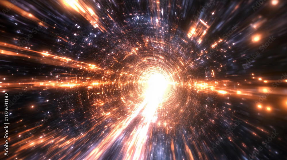 Brilliant tunnel of light Brilliant tunnel of light