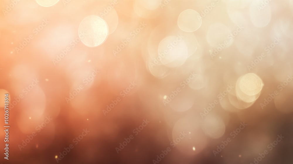 Soft bokeh lights in warm hues, scattered evenly across a light brown gradient background. Soft bokeh lights in warm hues, scattered evenly across a light brown gradient background.