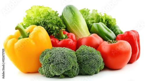 A colorful assortment of fresh vegetables arranged for a healthy meal.