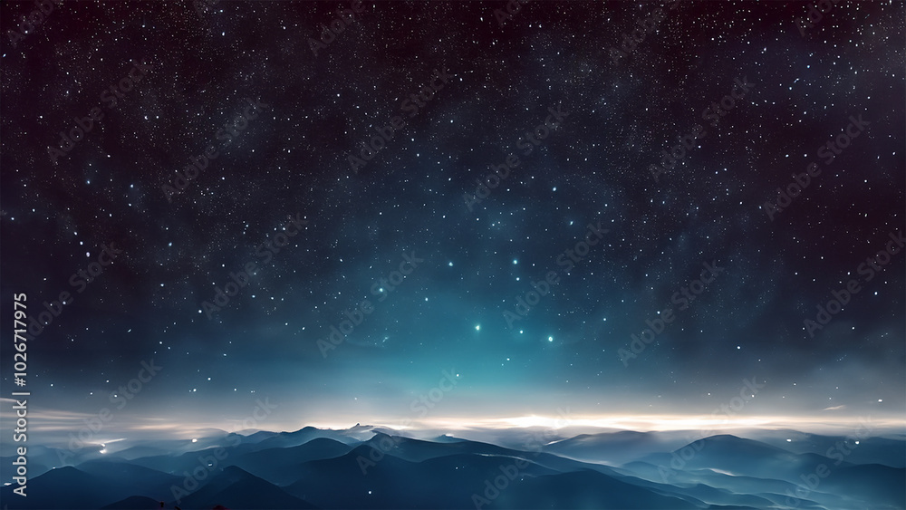 Fototapeta premium 満天の星空