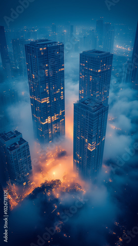 Fototapeta Skyscrapers interesting designs - 0050