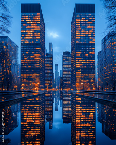 Tapety artystyczne Skyscrapers interesting designs - 0059