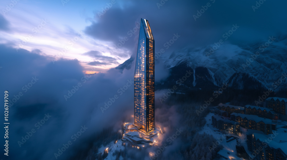 Obraz premium Skyscrapers interesting designs - 0066