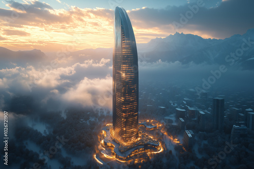 Fototapeta Skyscrapers interesting designs - 0159