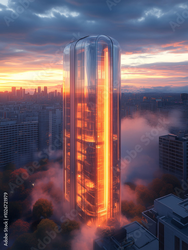 Naklejka Skyscrapers interesting designs - 0162