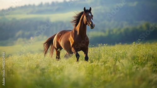 Horse in the meadow