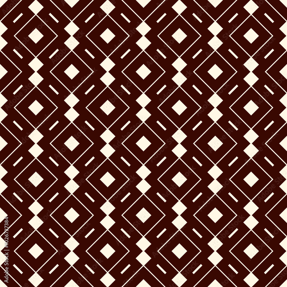 Ethnic, tribal seamless surface pattern. Repeated diamonds and rhombuses motif. Folk background. Folkloric wallpaper. Geometric ornament. Geo digital paper, textile print. Vector art Ethnic, tribal seamless surface pattern. Repeated diamonds and rhombuses motif. Folk background. Folkloric wallpaper. Geometric ornament. Geo digital paper, textile print. Vector art