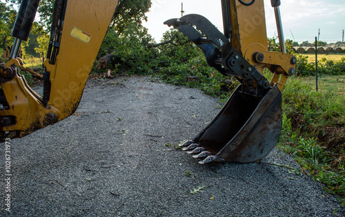 Downed trees requires heavy equipment