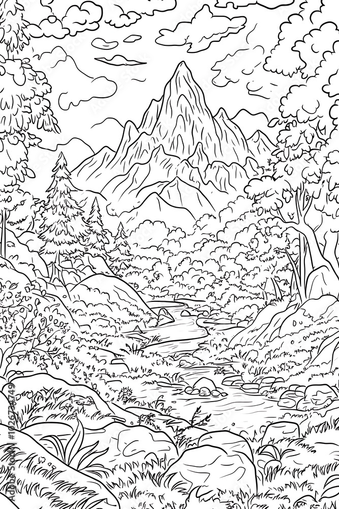 Let your imagination roam free on this exciting coloring page
