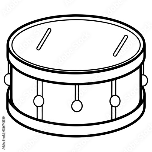 drum isolated on white