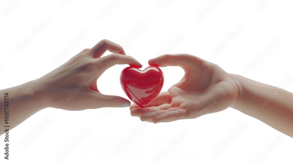 Two hands gently forming a heart shape conveying a message of love compassion and intimacy between two people in a caring and supportive relationship Two hands gently forming a heart shape conveying a message of love compassion and intimacy between two people in a caring and supportive relationship
