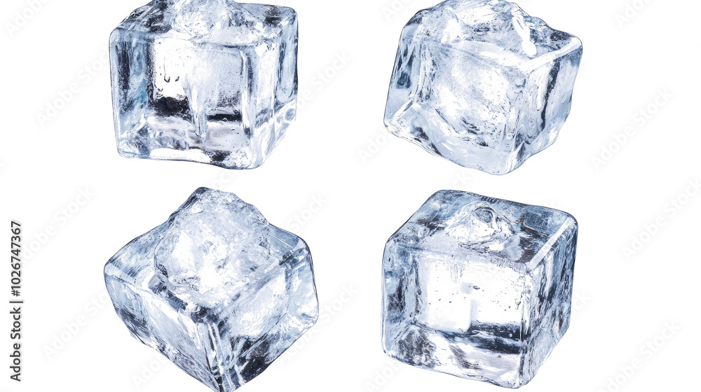 Cubes of Ice Resting on a Clean Surface Ready to Cool Drinks Generative AI Cubes of Ice Resting on a Clean Surface Ready to Cool Drinks Generative AI