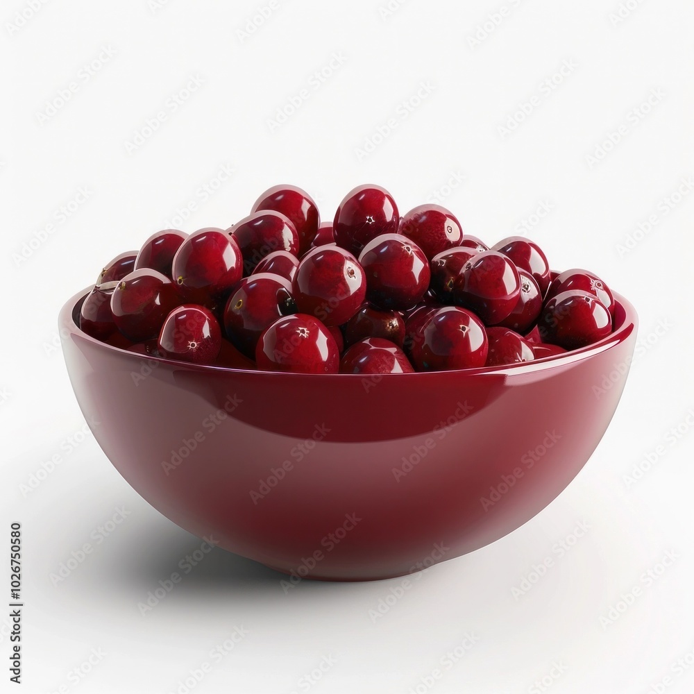 Freshly Picked Ripe Red Cherries Piled High in a Rustic Ceramic Bowl Placed on a Wooden Table  The Cherries Are Glistening and Vibrant Evoking a Homemade Seasonal Harvest Vibe