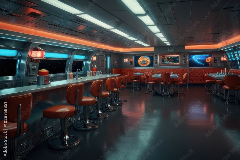 a diner area