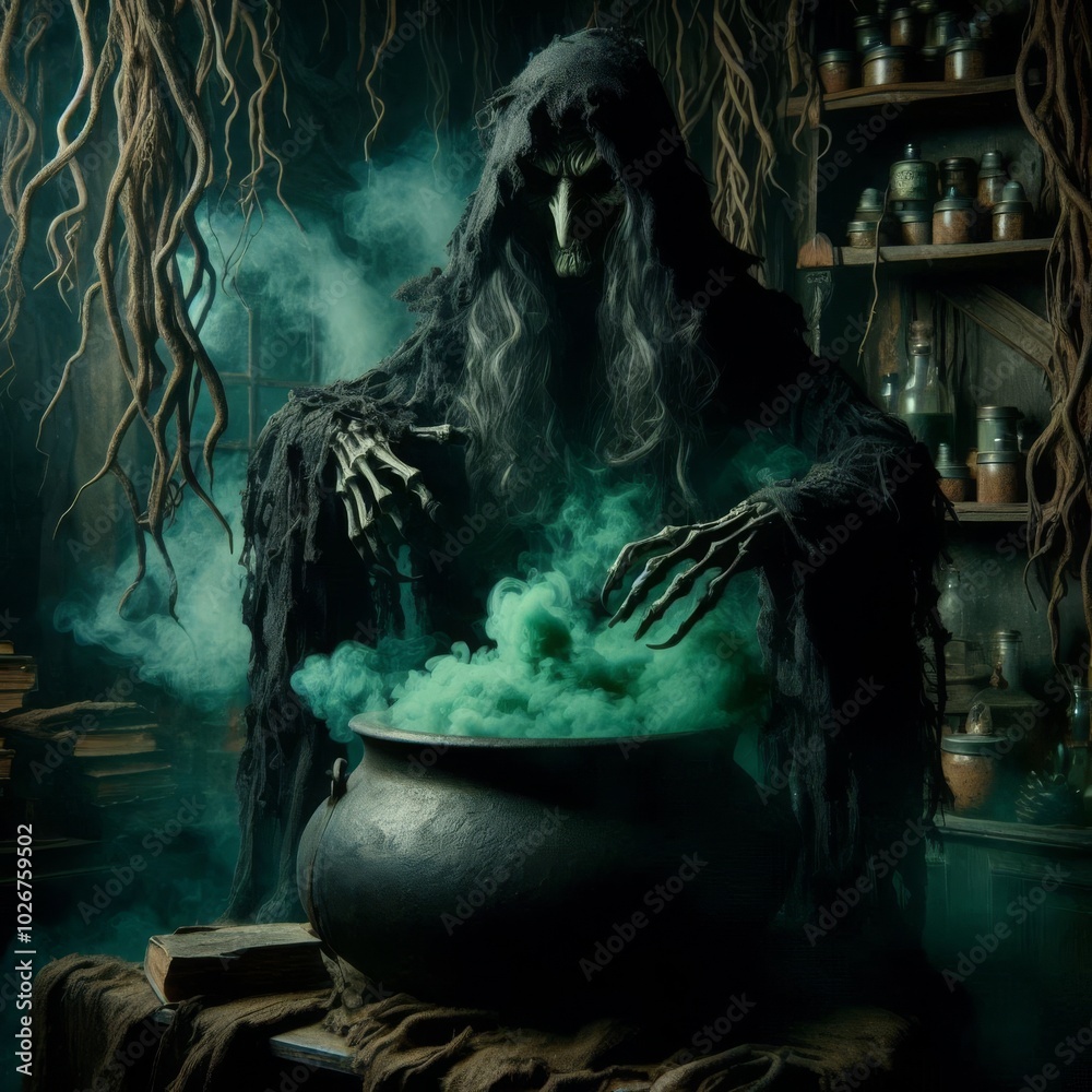 Creepy Mage in Ritual Chamber Creepy Mage in Ritual Chamber