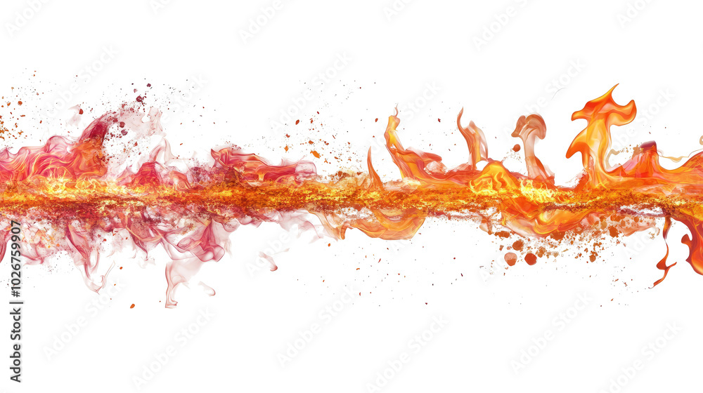 Vibrant Fire Borders Create Dynamic Visual Contrast in Art Generative AI Vibrant Fire Borders Create Dynamic Visual Contrast in Art Generative AI
