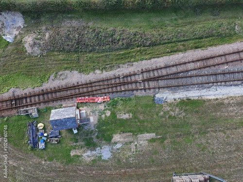 Yorkshire Wolds Railway, Fimber Halt vintage railway. Fimber, East Yorkshire  photo