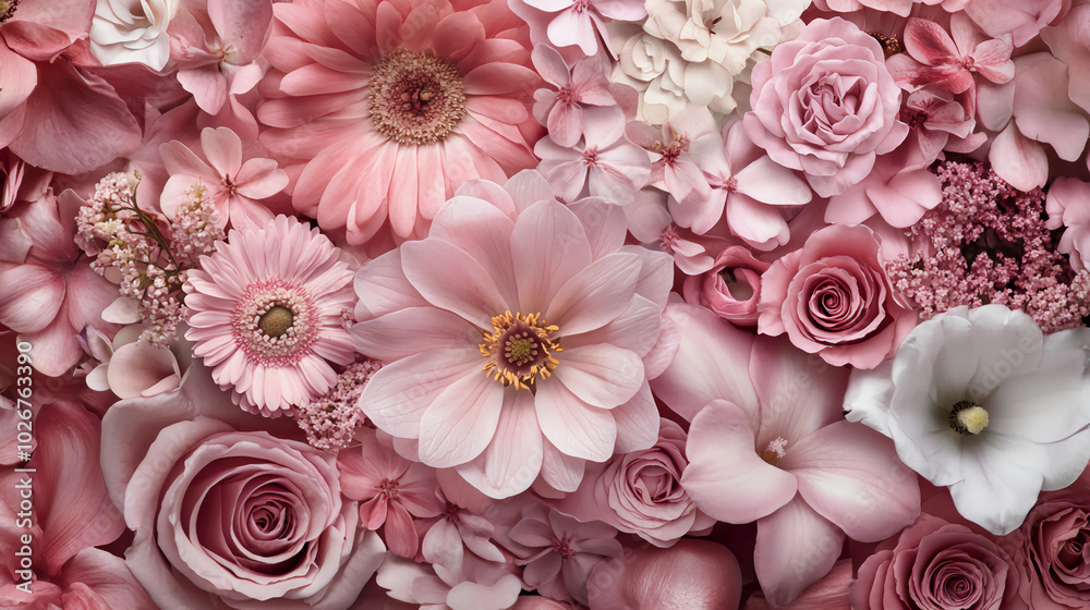 Pink flowers texture Pink flowers texture