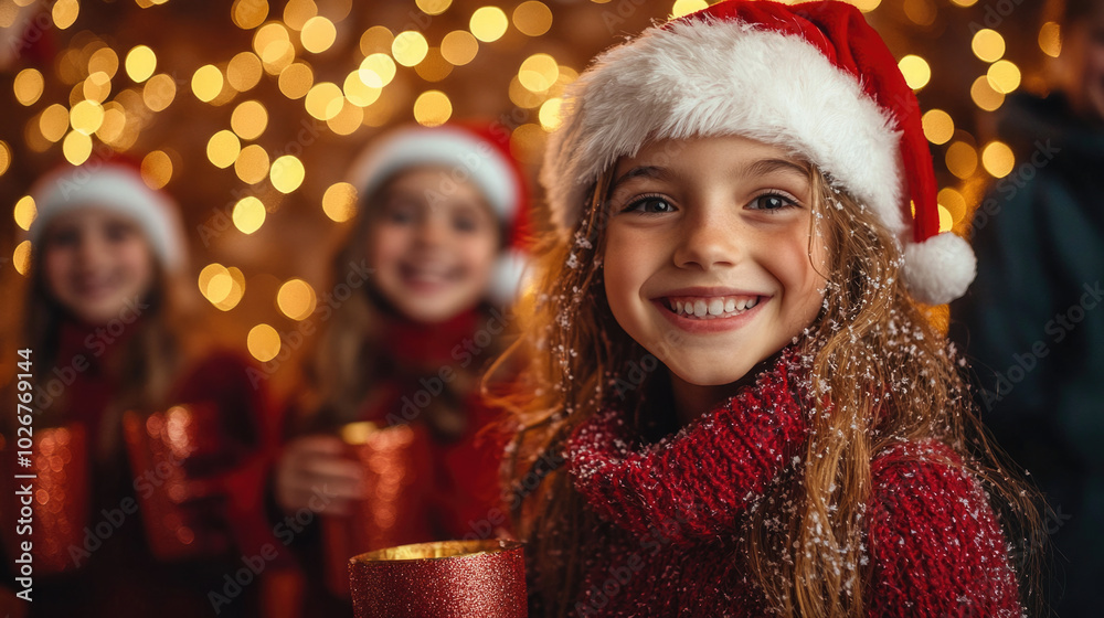 En la Navidad familiar los niños posan sonriente ante las cámaras y en la cena de Navidad bajo las luces del arbolito. En la Navidad familiar los niños posan sonriente ante las cámaras y en la cena de Navidad bajo las luces del arbolito.