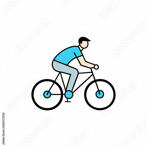 person riding a bike