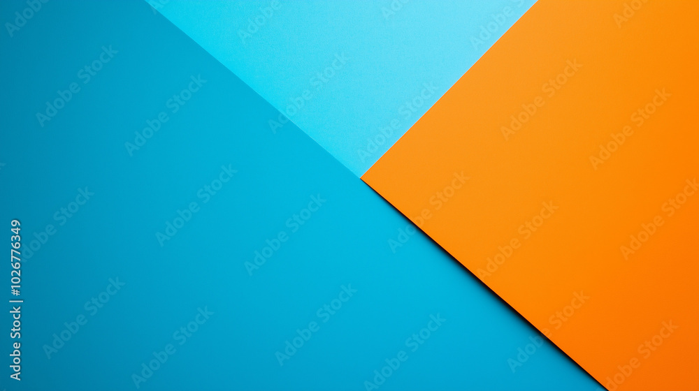 diagonal blue and orange background with crisp delineation diagonal blue and orange background with crisp delineation